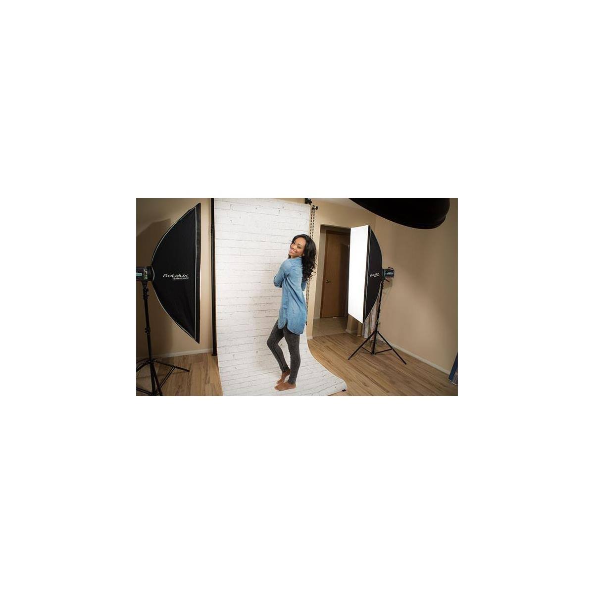 White Brick Printed Background Paper 53 in x 18 ft T341706