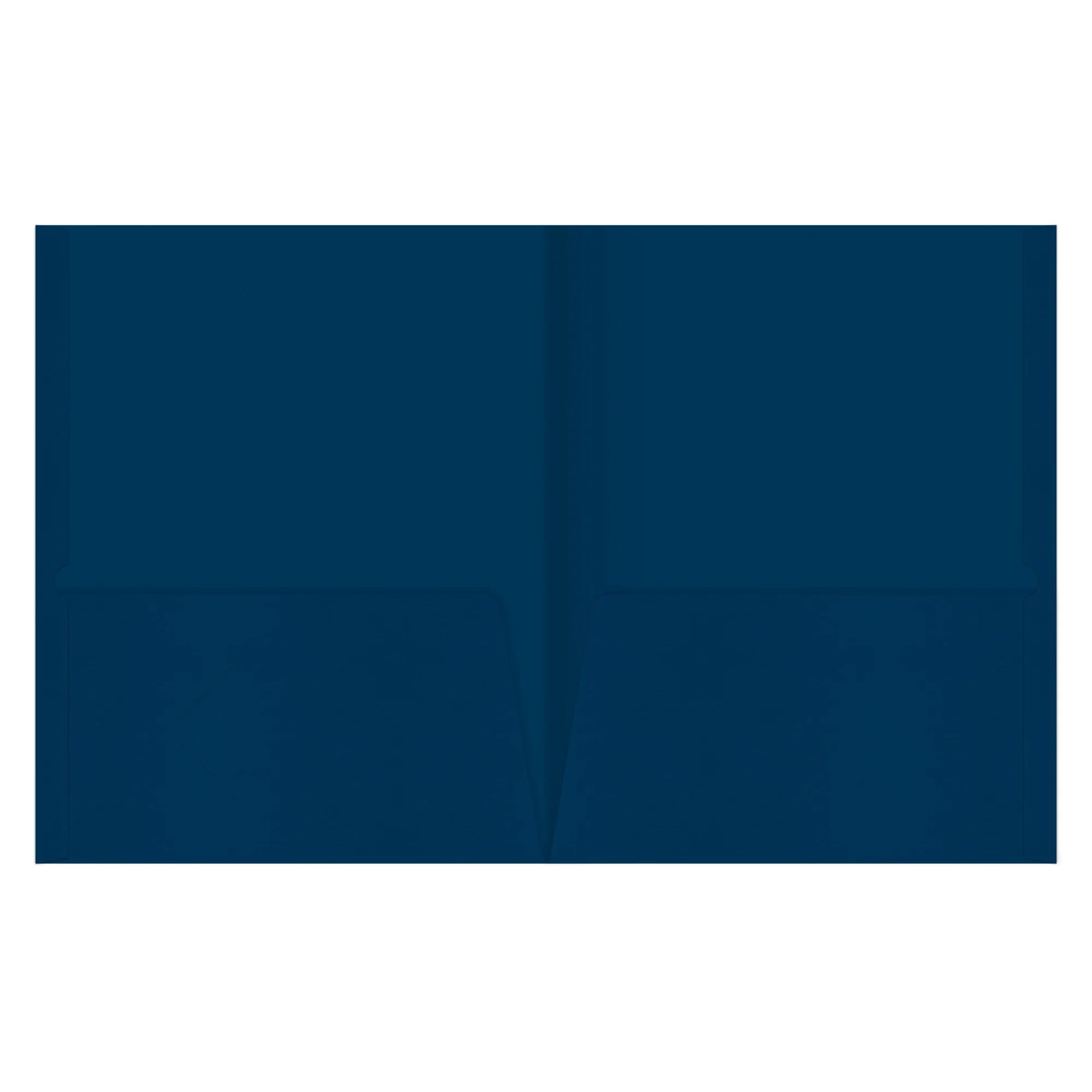 2-Pocket Paper Folders, Dark Blue, Pack of 25 N53786