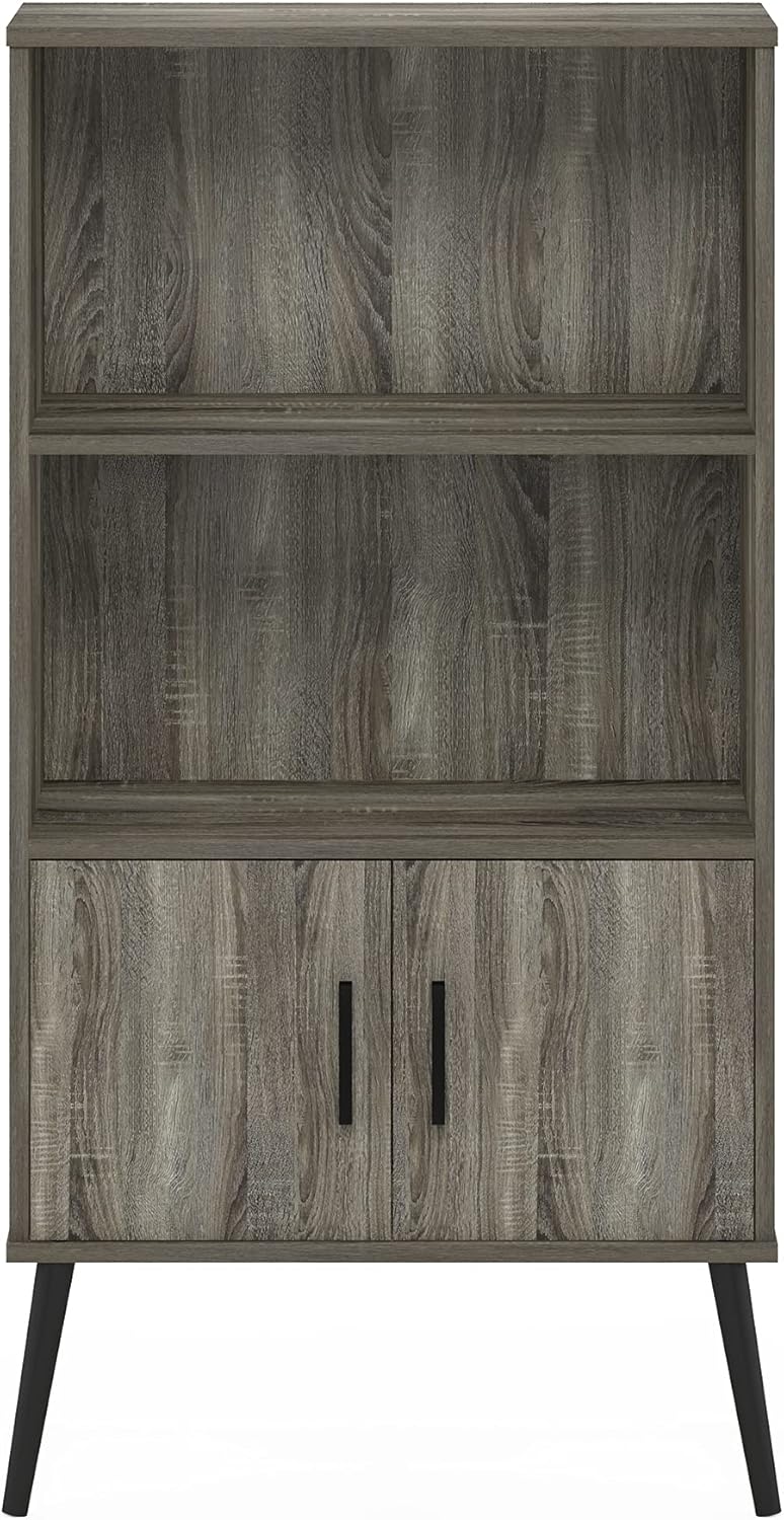 French Oak Accent Cabinet with Wood Legs, Pack of 2 V4581