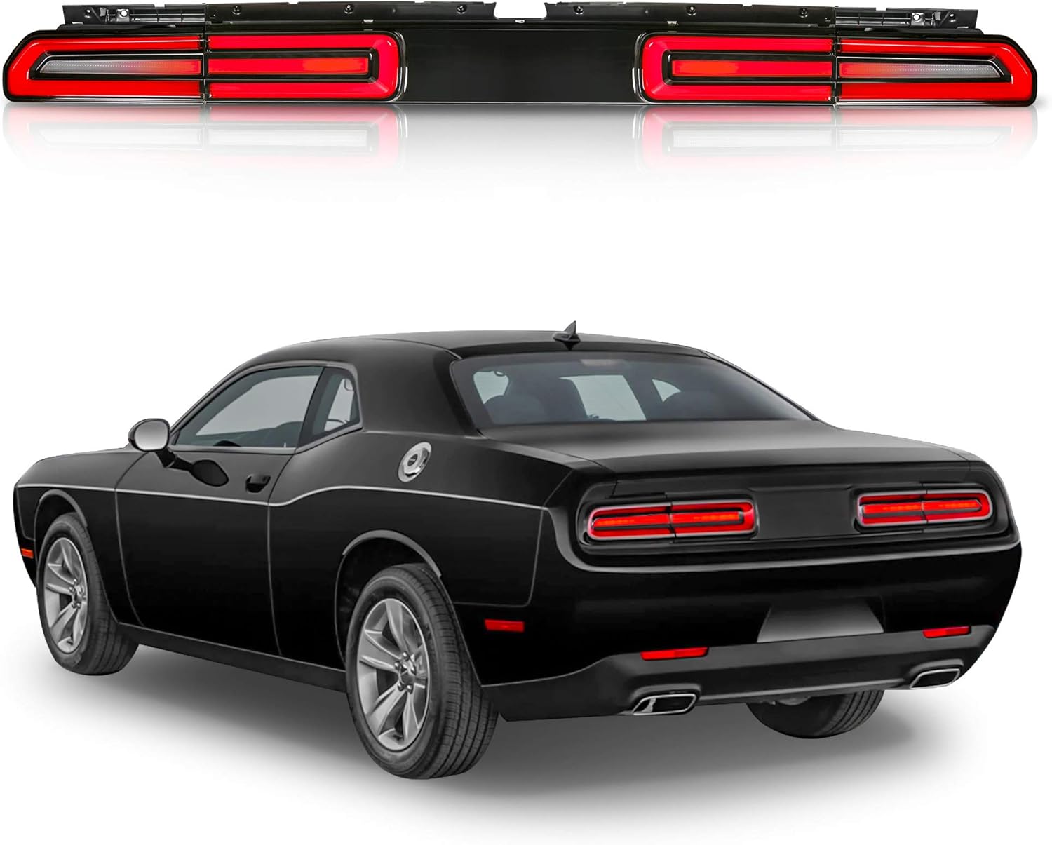 Smoked LED Tail Lights for Dodge Challenger A32888