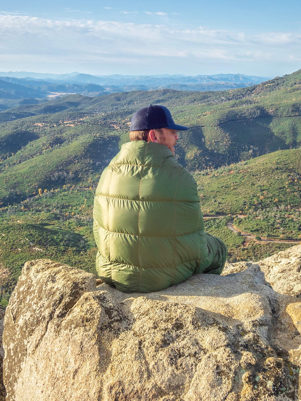 Puffy Packable Water-Resistant Camping Blanket (Olive) D886309