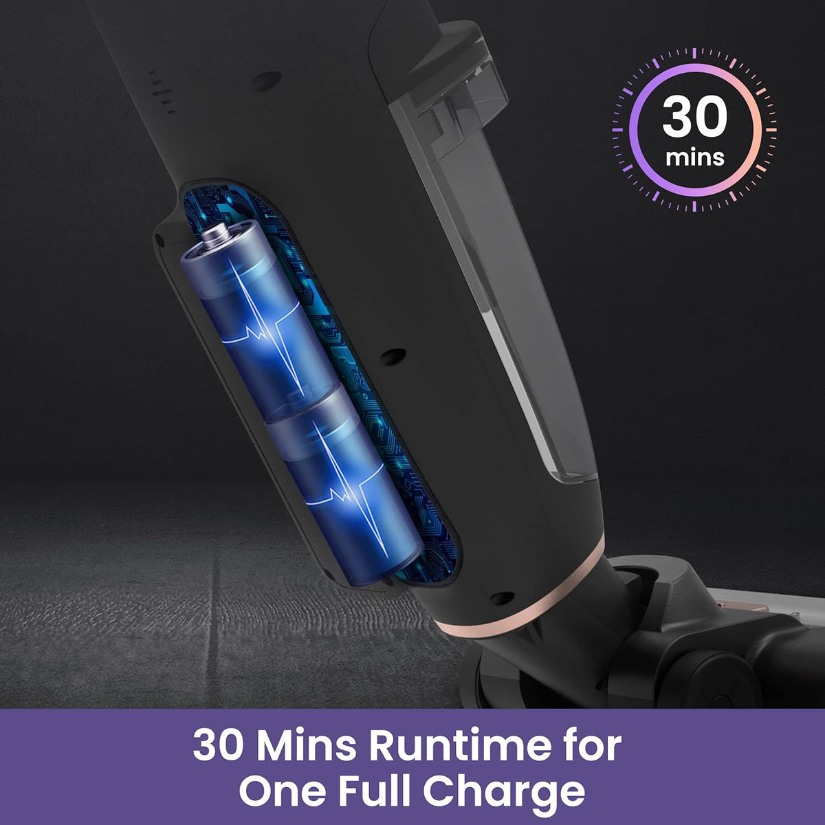 Cordless Stick Vacuum Cleaner, Lightweight Wet Dry Vacuum Cleaner W829
