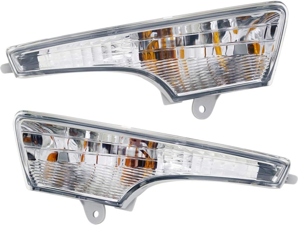 Pair Driver and Passenger Side Turn Signal/Side Marker Light with Bulbs, Pack of 2 Z55596