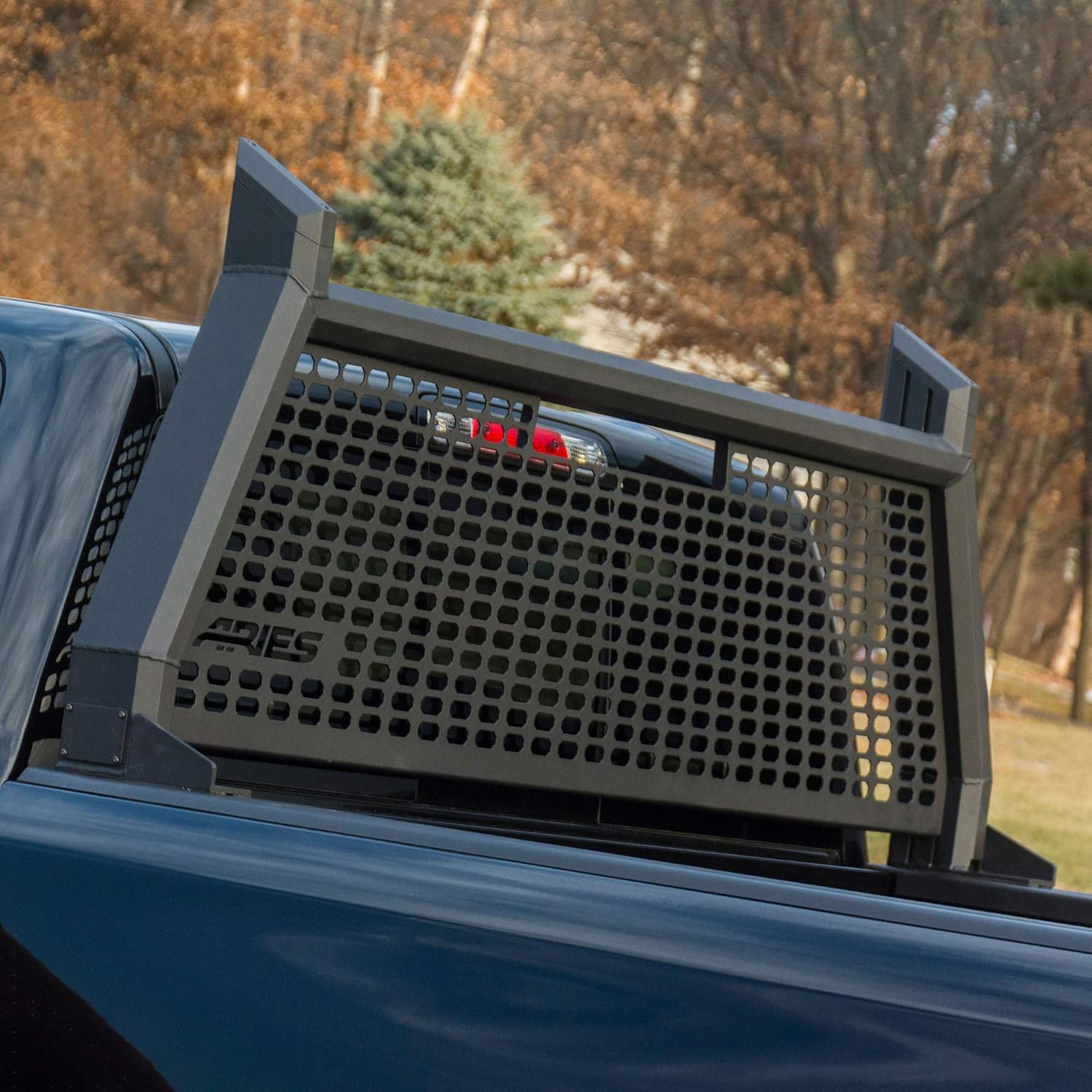 Black Aluminum Truck Headache Rack Cab Protector D437