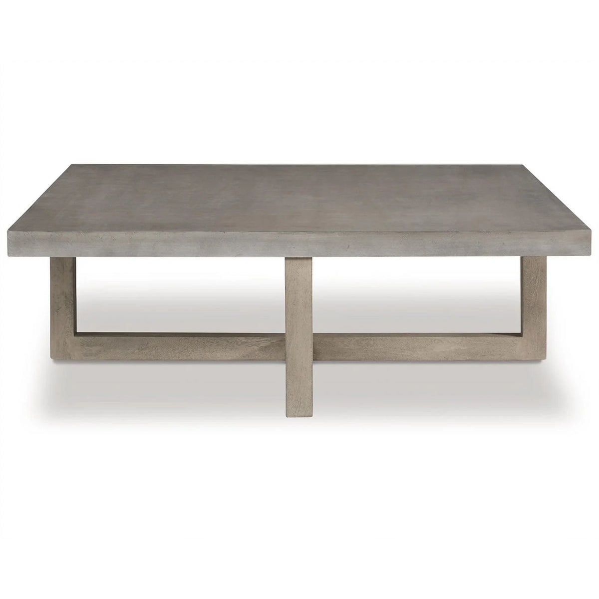 Light Gray Washed Wood Coffee Table F175817