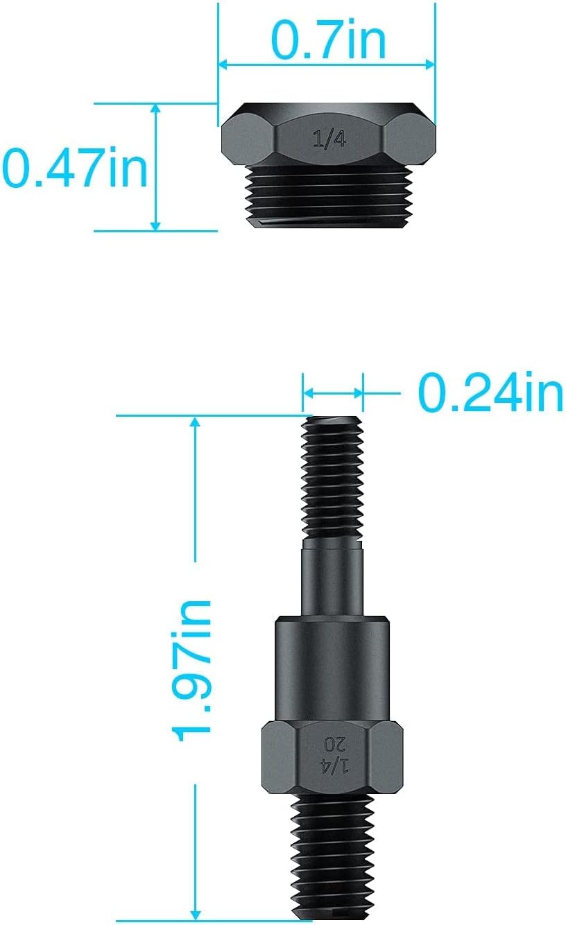 Rivet Nut Tool Accessories 1/4-20 2-Pack C9301