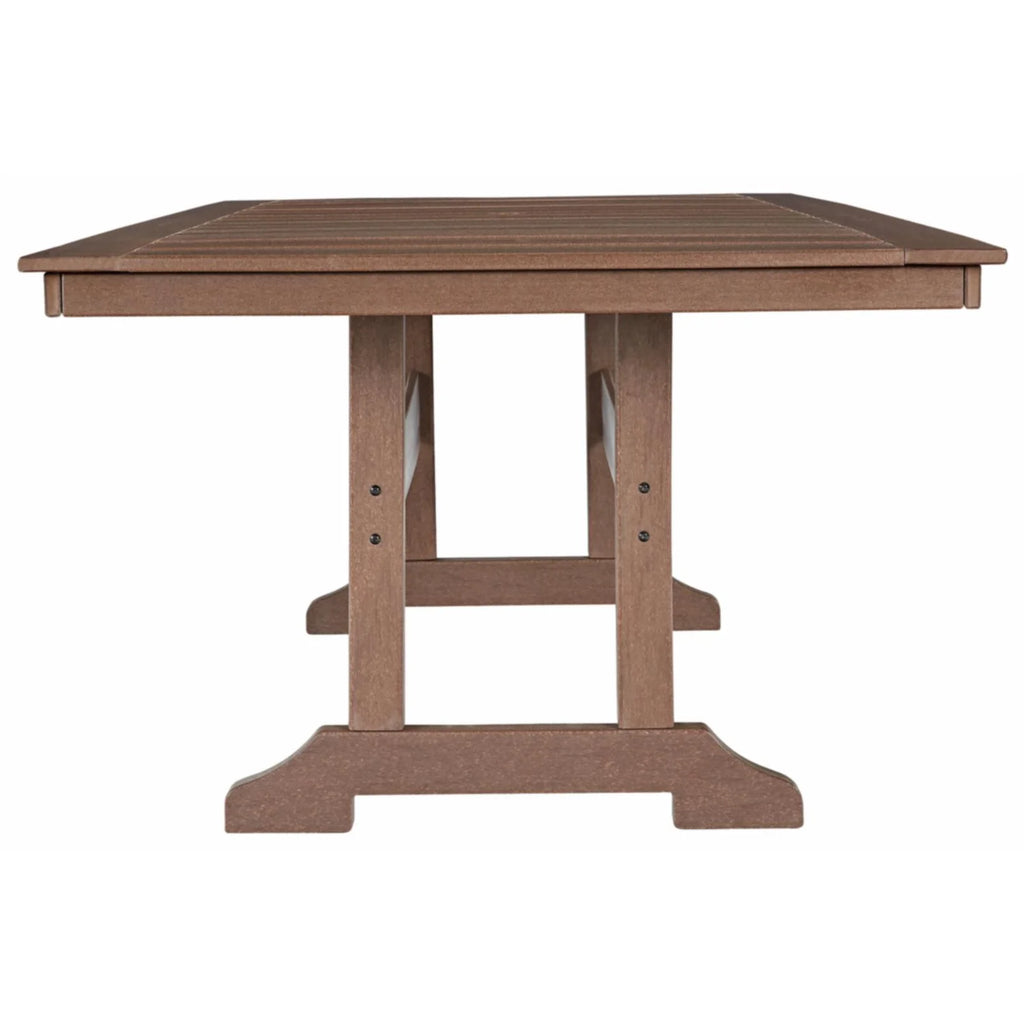 Brown Outdoor Plastic Dining Table Q136193