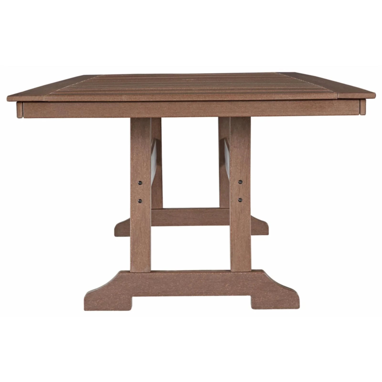 Brown Outdoor Plastic Dining Table Q136193