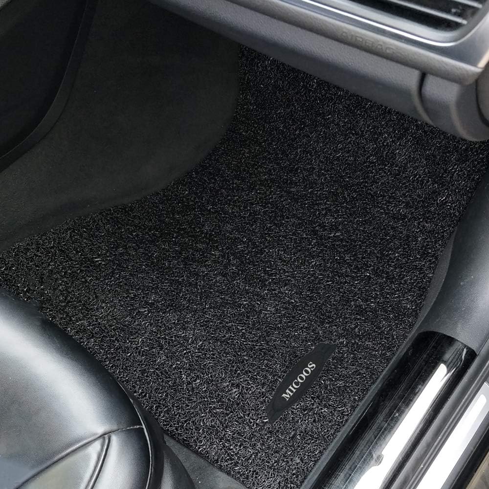 Black All Weather Heavy Duty Waterproof Floor Mat Set T645