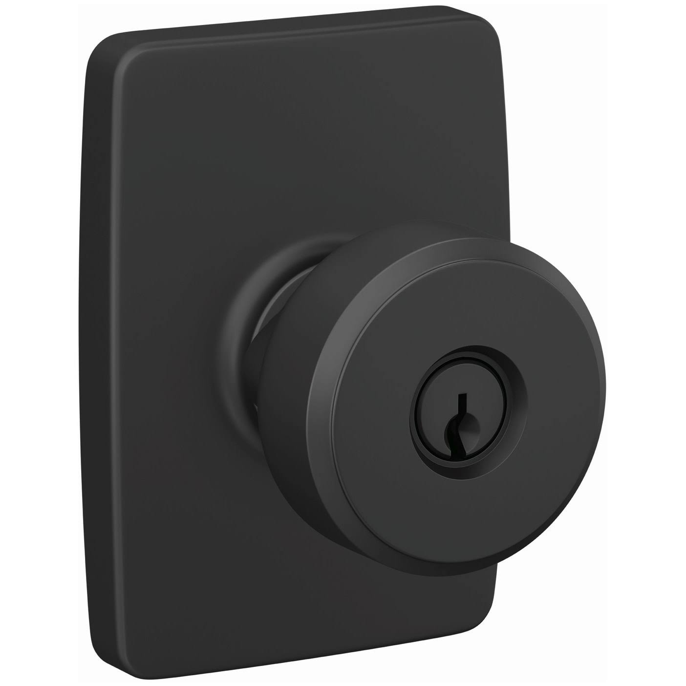 Matte Black Door Lever Set I38404