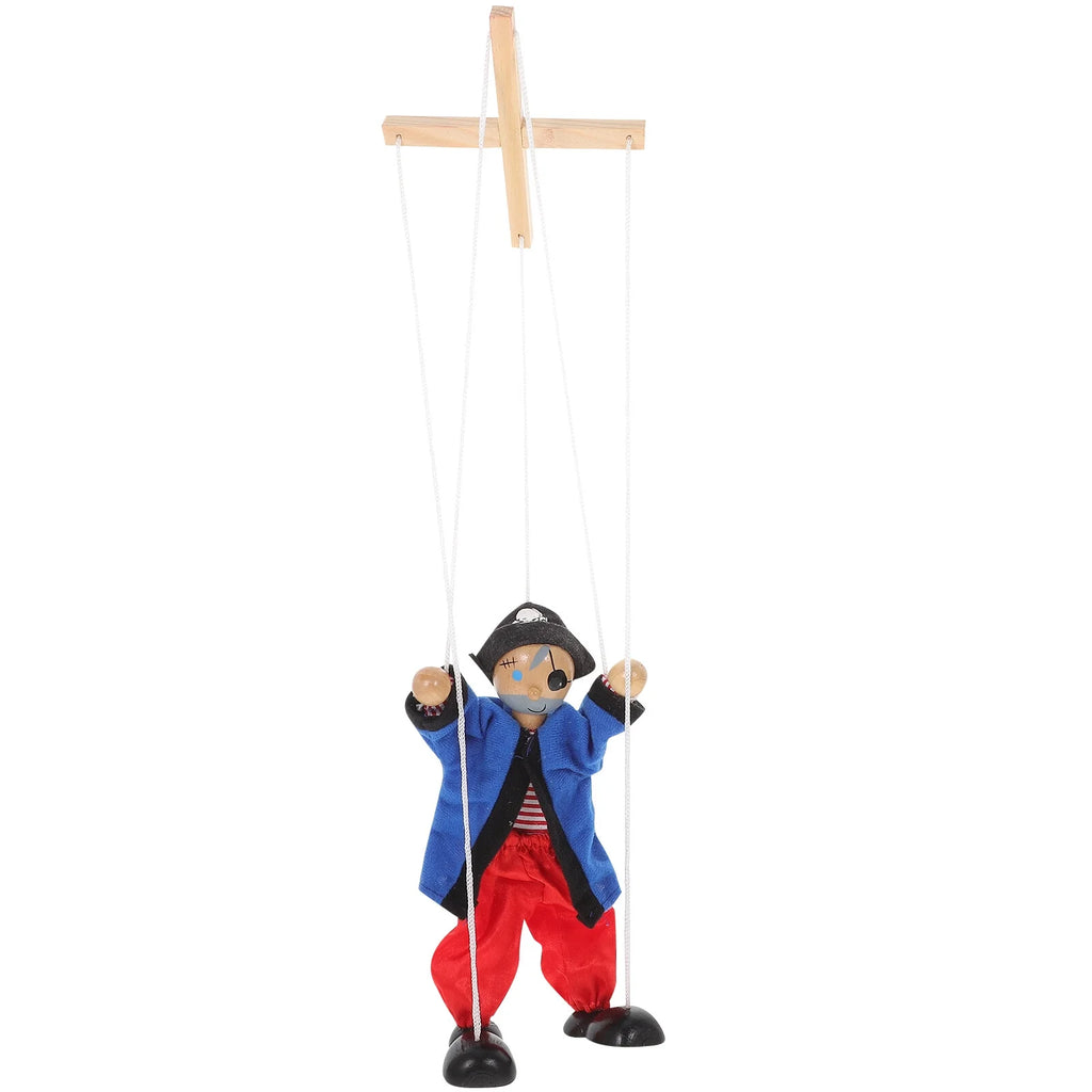Wooden Pirate Marionette Puppet E446461