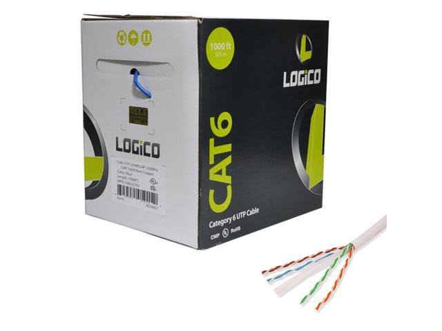 CAT 6 UTP Bulk Cable 1000 ft White J941