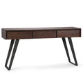 Distressed Charcoal Brown Console Sofa Table Y102