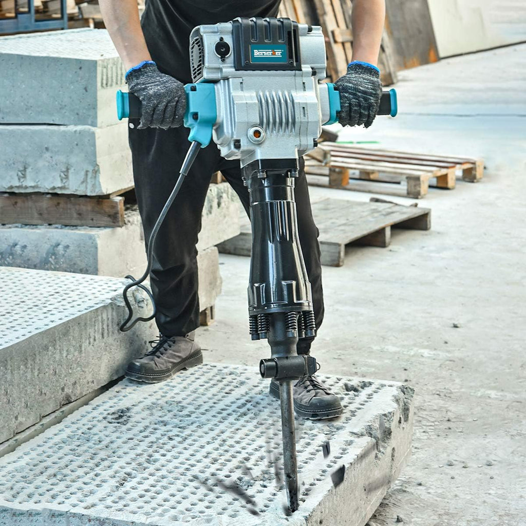 1700W 30-Pound SDS-Hex Jack Hammer with Carrying Case Flat Chisel Bull Point Chisel R95679