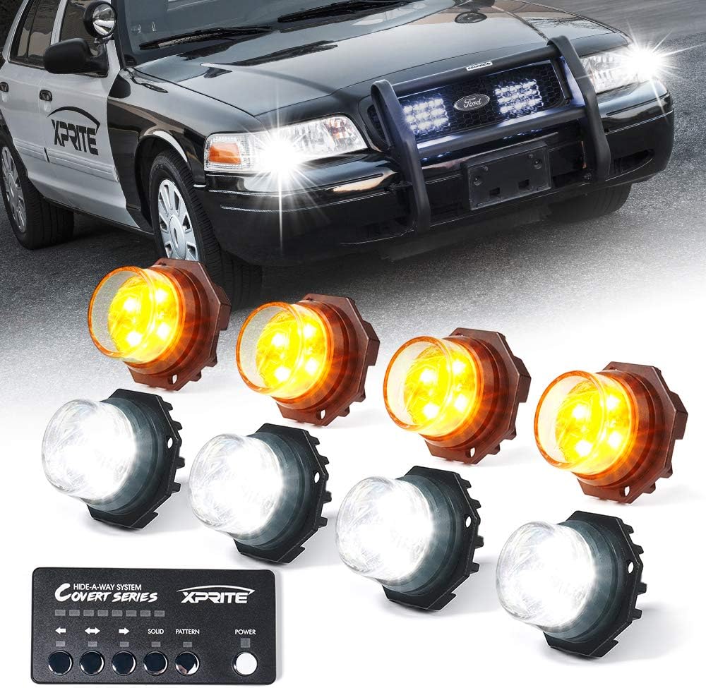 Amber Green LED Strobe Lights Kit 6PCS K25228