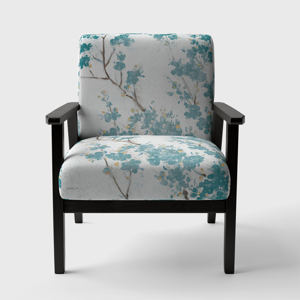 Teal Upholstered Traditional Accent Chair M4598