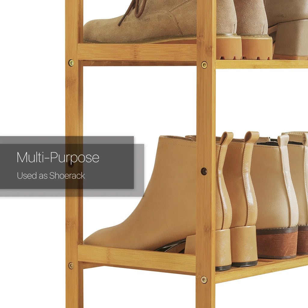 Bamboo 5 Tiers Shelving Unit W34930
