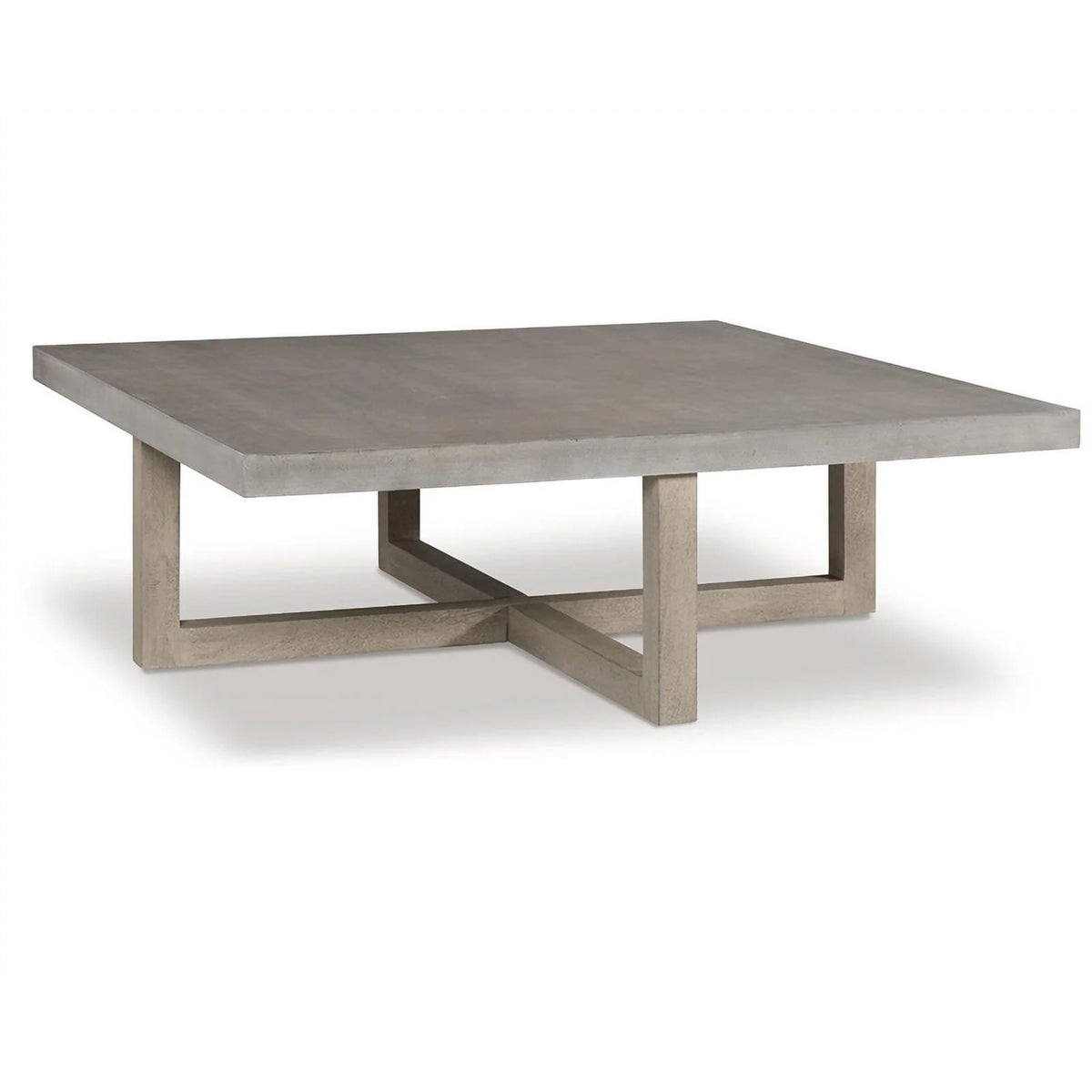 Light Gray Washed Wood Coffee Table F175817