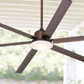Industrial Ceiling Fan with Light LED Dimmable Remote Control Oil Rubbed Bronze Y6405