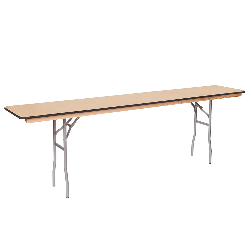 8' x 18" Russian Birch Wood Folding Table Z838461