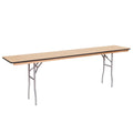8' x 18" Russian Birch Wood Folding Table Z838461