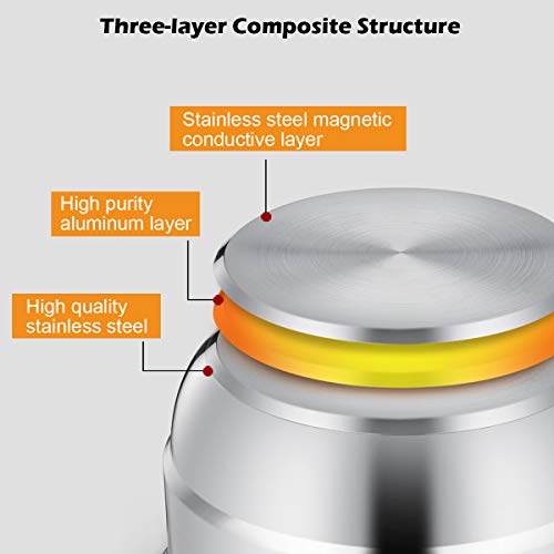 11 Inch Stainless Steel Steamer Pot with Tempered Glass Lid Q298153