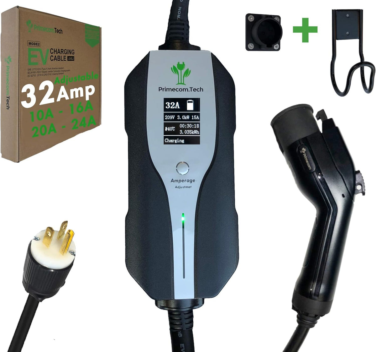 Level 2 Electric Vehicle Charger with 30Ft Cable F559797