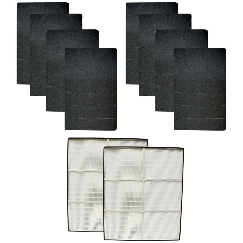 2 HEPA Air Purifier Filters & 8 Carbon Pre Filters K61018