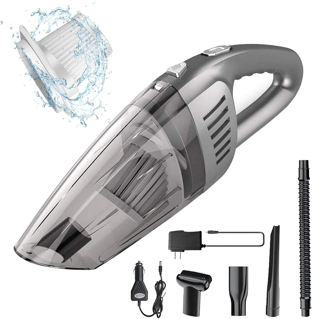 Portable Cordless Car Handheld Vacuum Cleaner, 8000PA, 120W, Wet & Dry Use G75003