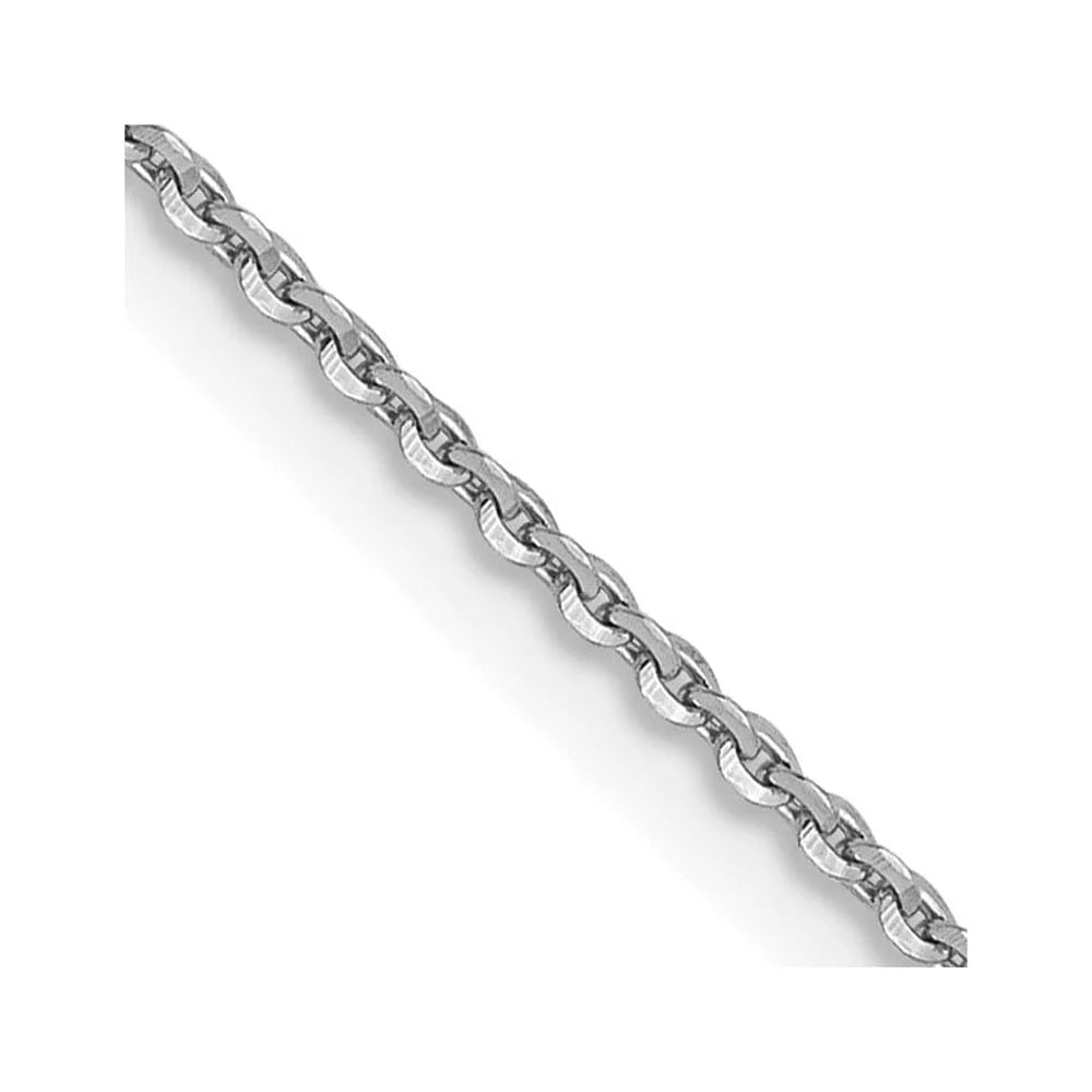 14 kt White Gold Cable Chain 20 Inches Z2216