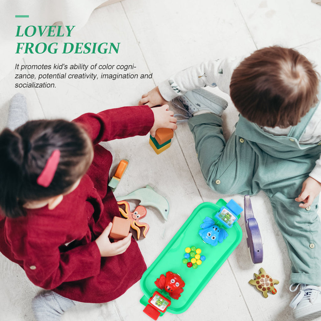 Frog Travel Board Frogs Eating Beads Kids Plastic Toy B649