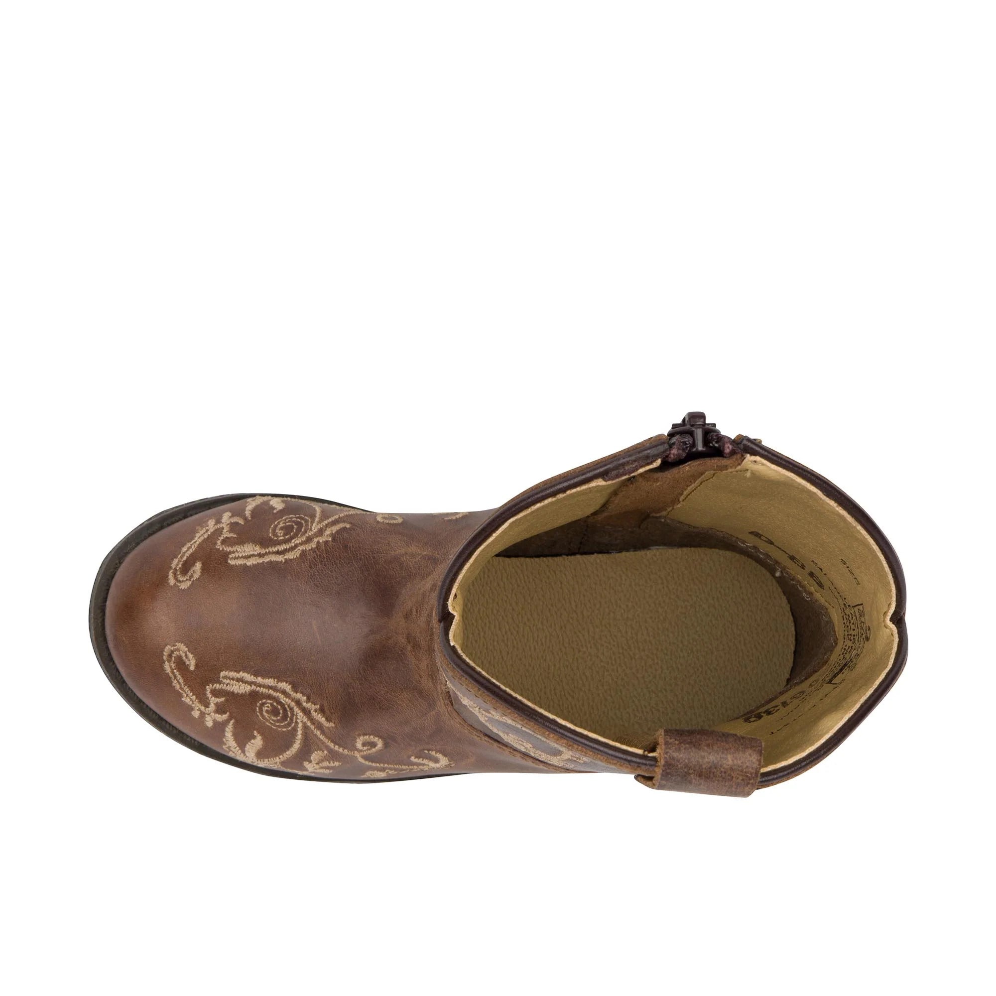 Toddler-Girls' Hopalong Western Boot Round Toe Distressed Brown 9 D(M) US Z448
