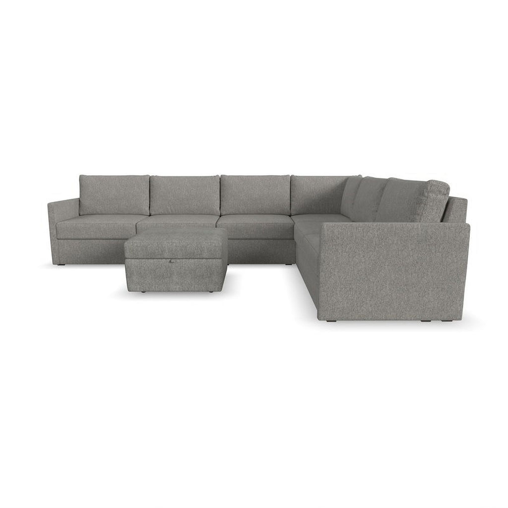 Gray 6 Seat Sectional with Performance Fabric J7798