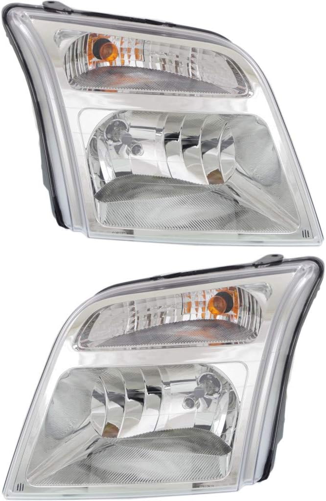Headlight Assembly Pair for Ford Transit Connect 2010 2011 2012 2013 Y199527