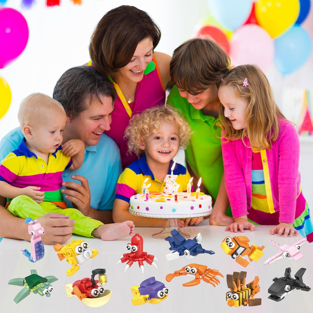 12PCS Sea Animal Mini Building Blocks Building Sets N67187