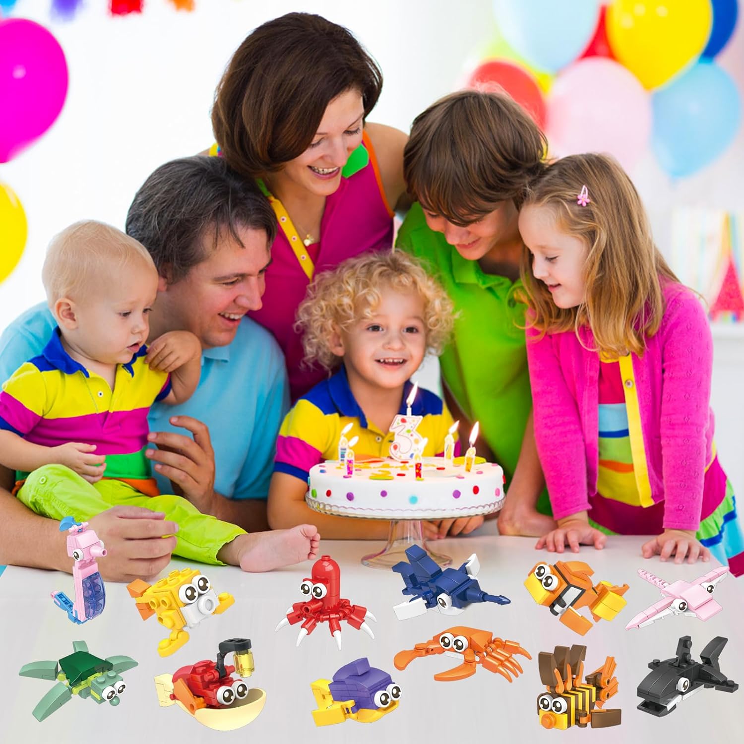 12PCS Sea Animal Mini Building Blocks Building Sets N67187