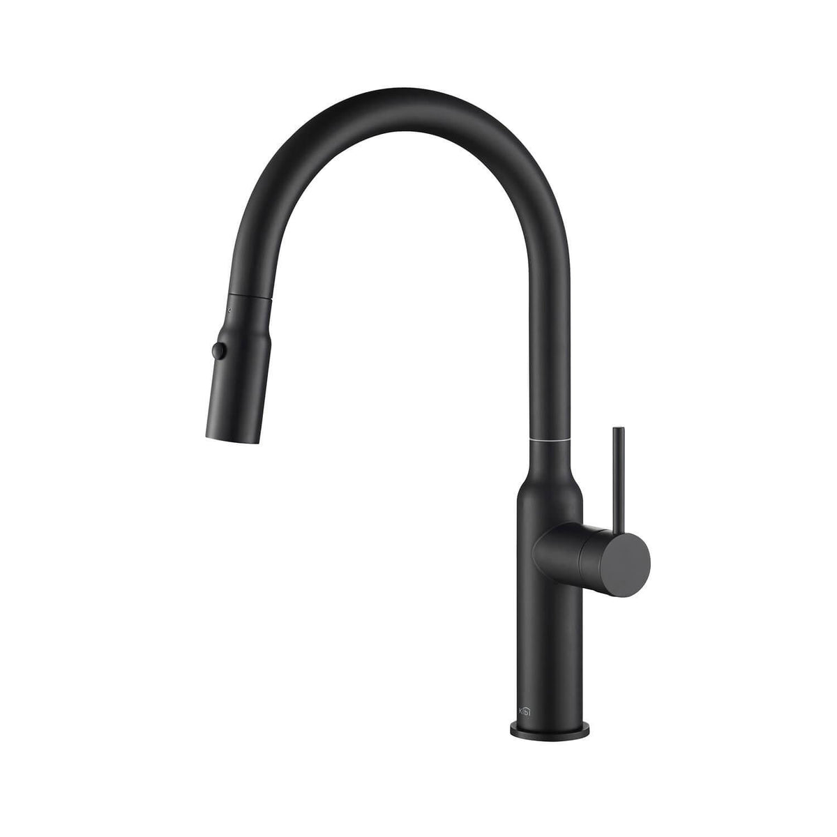 Black Single Level Kitchen Faucet with Sprayer C826654