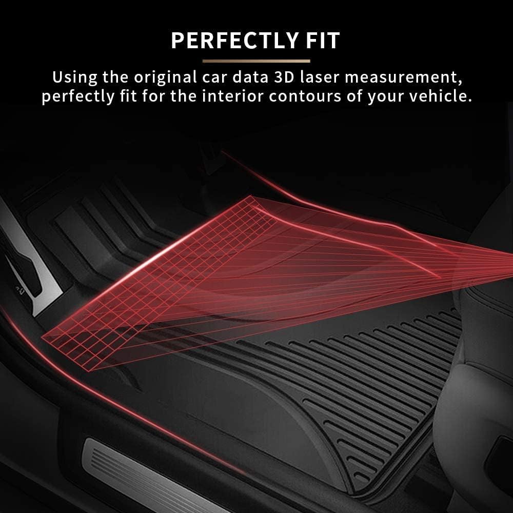 Black TPE All Weather Car Floor Mats Full Set N902068