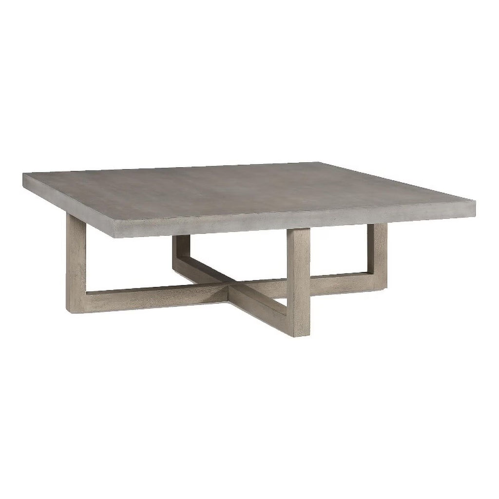 Light Gray Washed Wood Coffee Table F175817