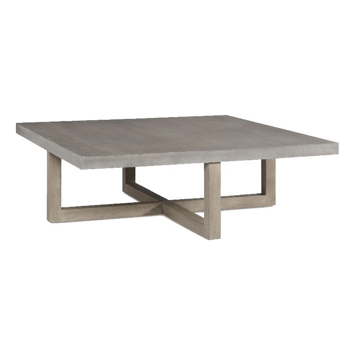 Light Gray Washed Wood Coffee Table F175817