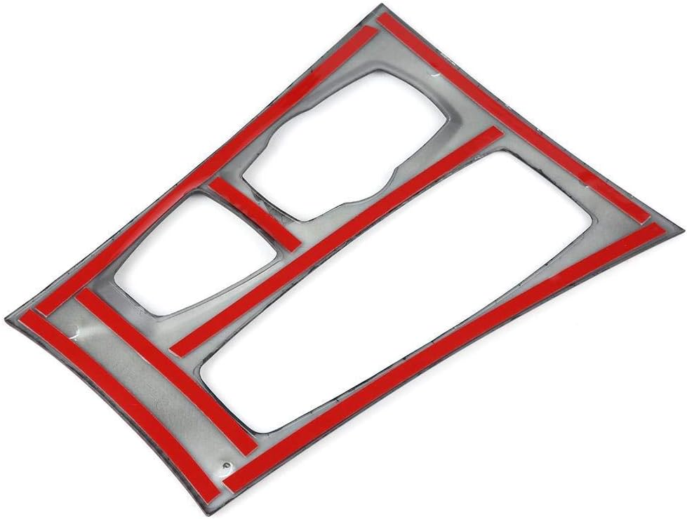 Carbon Fiber Style Center Console Gear Panel Cover Trim Sticker Decal Pack of 2 P61974