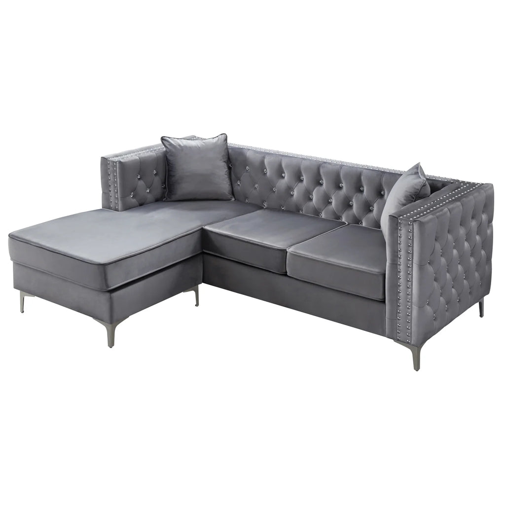 Gray Sofa Chaise I625030