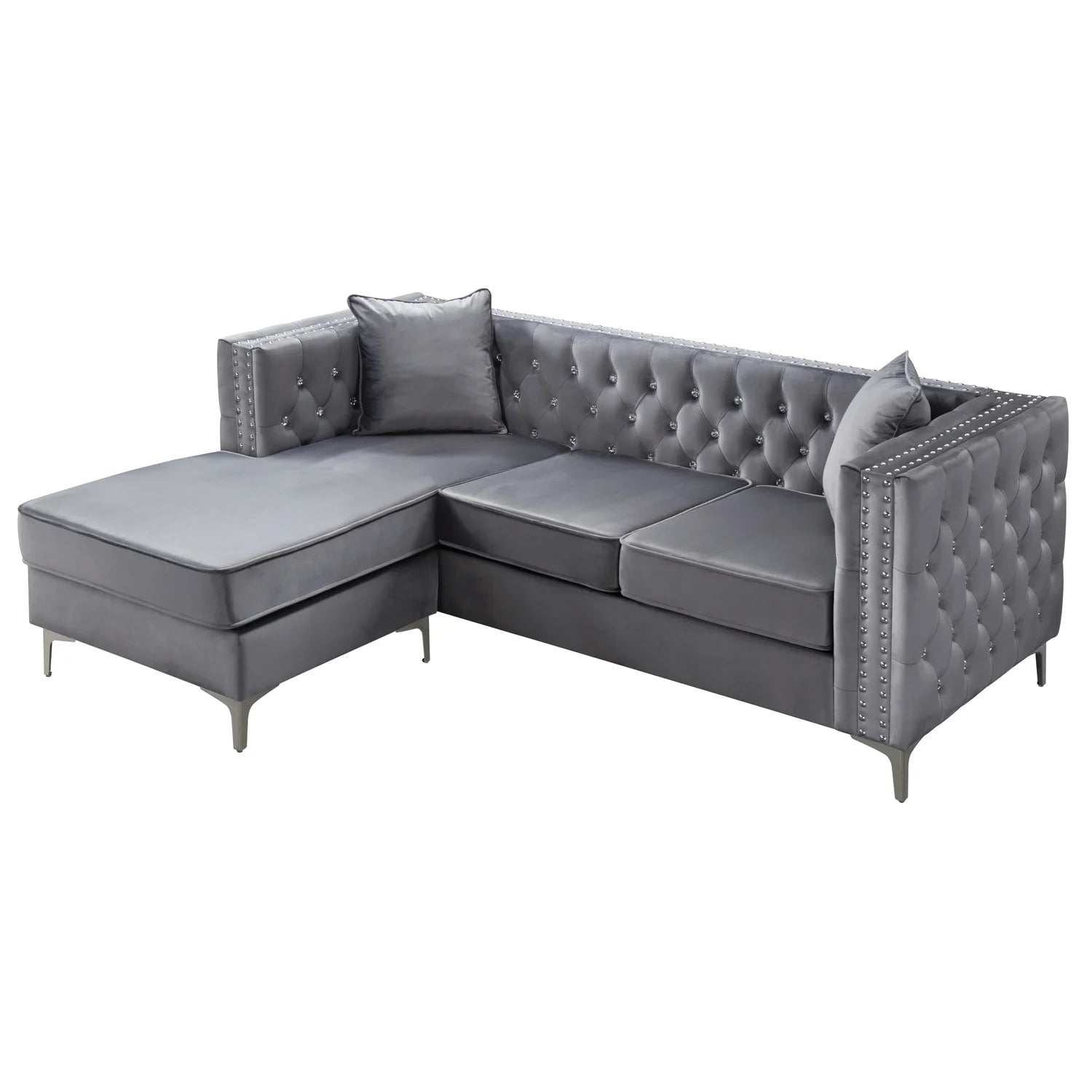 Gray Sofa Chaise I625030