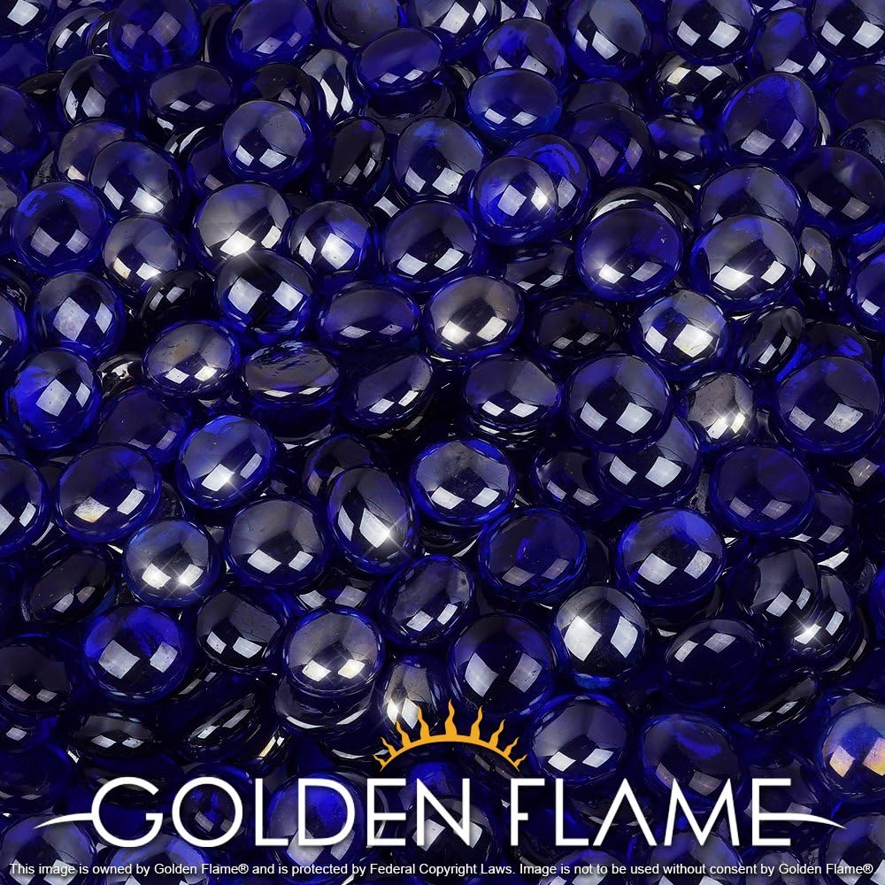 10-Pound Caribbean Blue Fire Glass M31797