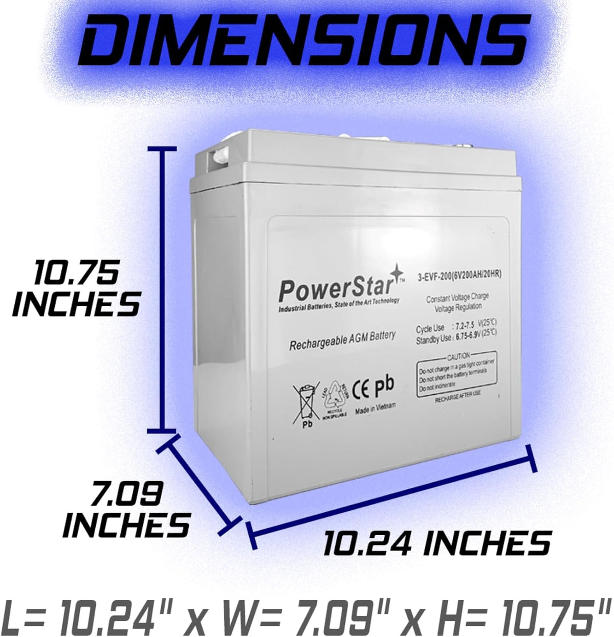 6V 200Ah Deep Cycle Flooded Lead Acid Battery x2 N64795
