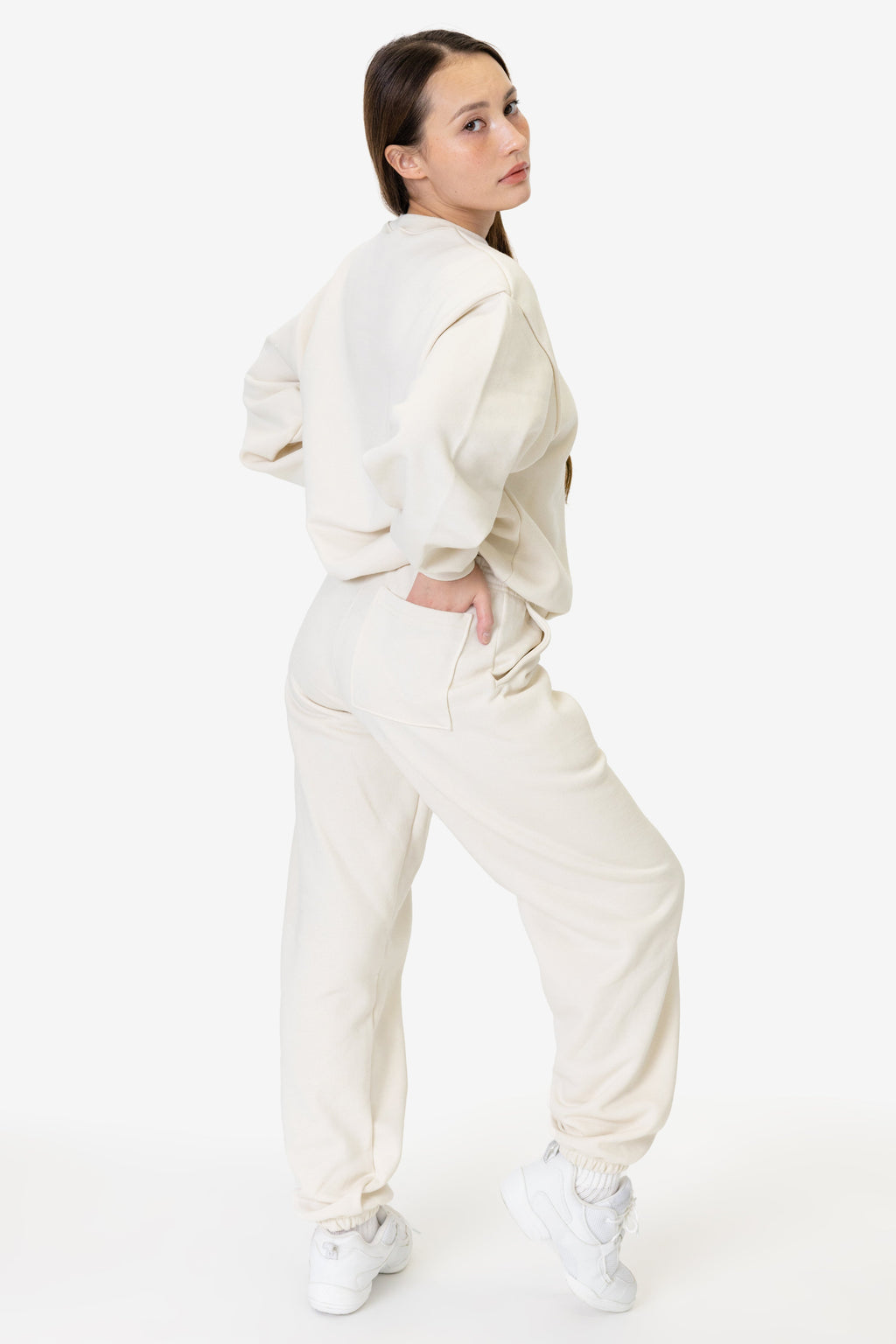 MWF1047 Unisex - 10 oz. Mid-weight Poly Cotton Fleece Wide Crewneck