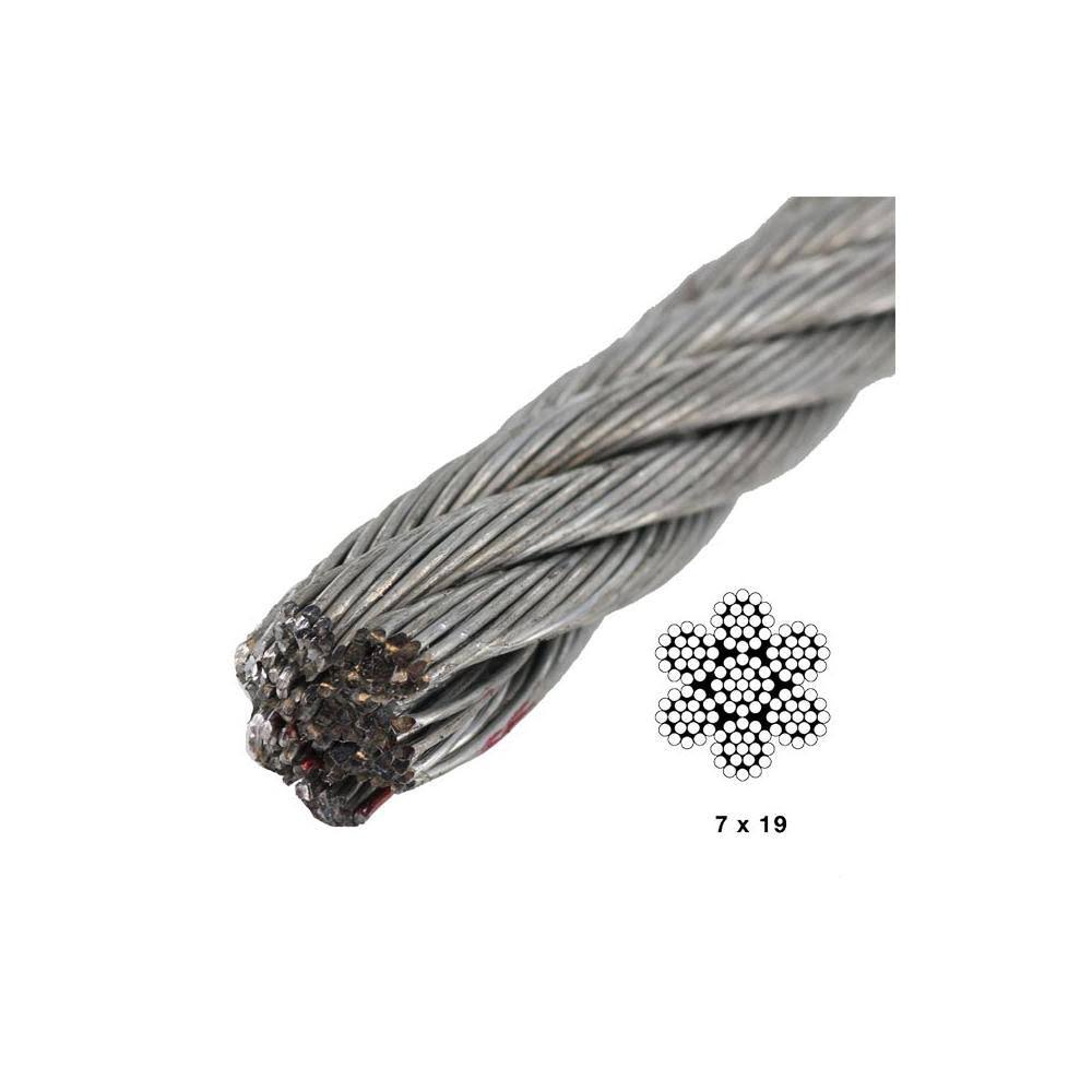 3/16 in x 250 ft Galvanized Aircraft Cable E8549