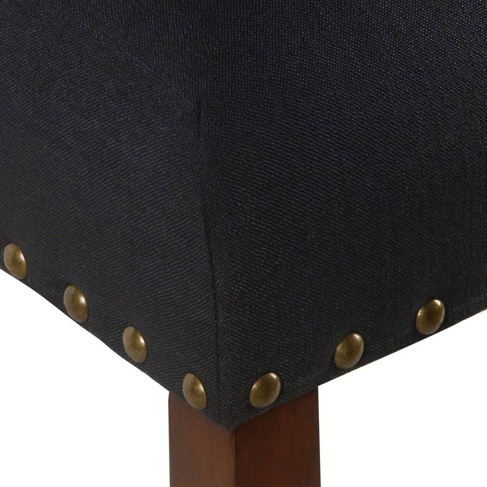 Deep Navy Nailhead Counter Stool B4999