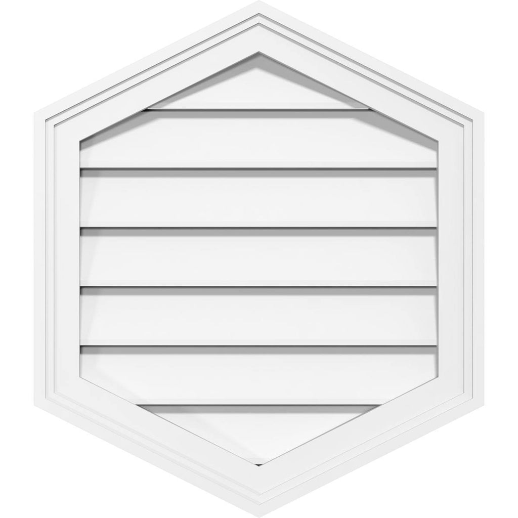 18x22W x 34x22H PVC Gable Vent V90486