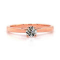 0.75 CT Round Old Cut Diamond Solitaire Ring W95602